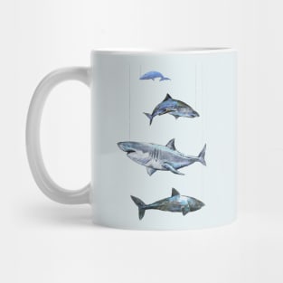 Four Sharks. Mug